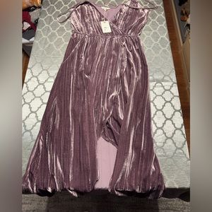 Beautiful NWT velvety high/low strappy dress
